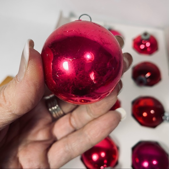 Vintage Christmas glass ball ornaments Shiny Brite - Picture 6 of 8